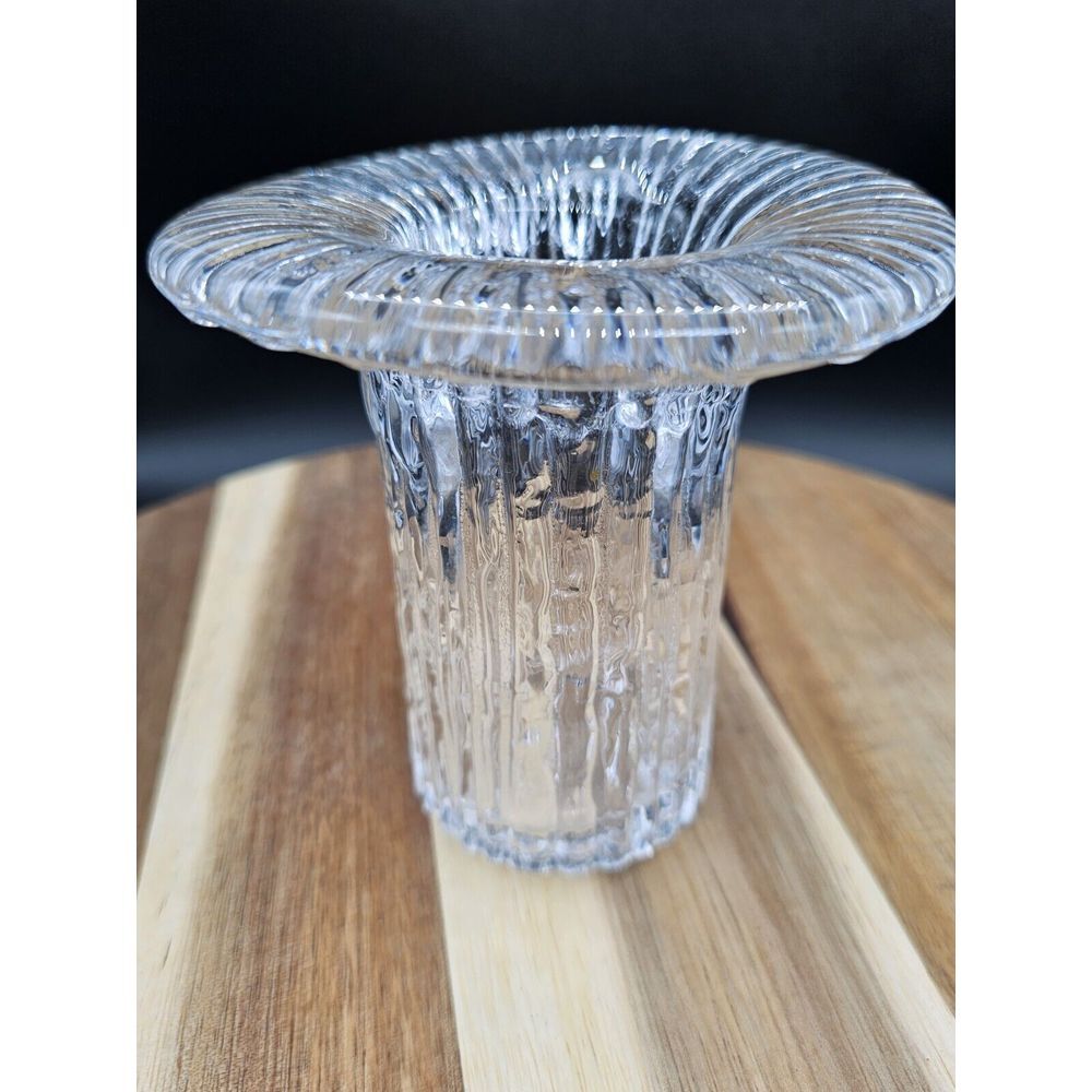 Vintage MCM  Iittala Art‎ Glass Vase Timo Sarpaneva Finland 4"